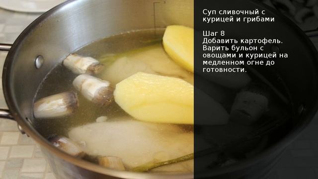Суп сливочный с курицей и грибами . Рецепт от шеф повара Максима Григорьева смотреть онлайн