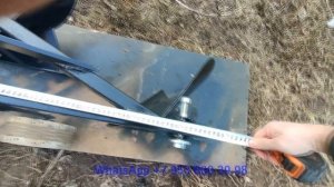 Самодельный двухкорпусный плуг на минитрактор.