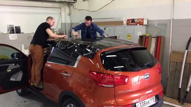 Защитная черная глянцевая пленка PWF Black Glass PPF полиуретановая пленка смотреть онлайн