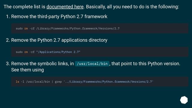 How to uninstall Python 2.7 on a Mac OS X 10.6.4? смотреть онлайн