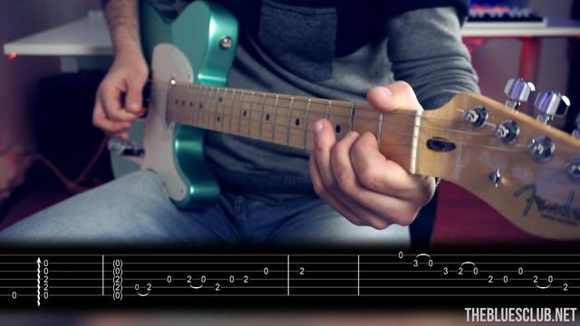 Using ONLY the OPEN BOX of the Blues scale! // with TABS! смотреть онлайн