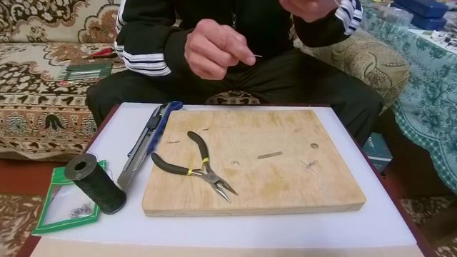 Крепление матчевого поплавка.