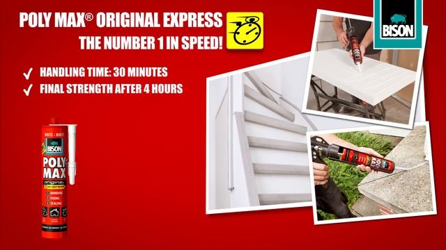 Монтажный клей-герметик Bison Poly Max® на основе MS-полимеров смотреть онлайн