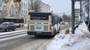 Автобус ЛиАЗ-5292.60 №2672 следует по маршруту №28 «ст. Сергиев Посад - Жилгородок»