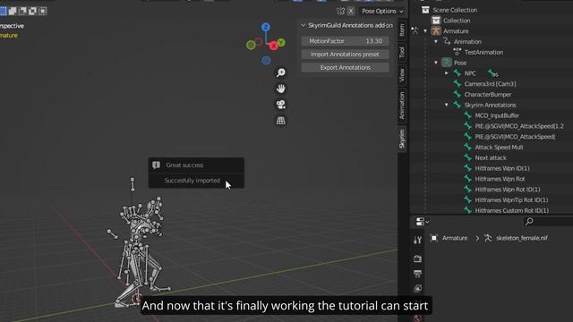 The best Blender add-on for Skyrim animation ?♀️ смотреть онлайн