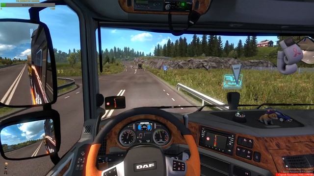 Стрим.Euro Truck Simulator 2 /.Truckers MP Покатушки. смотреть онлайн