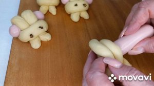 @ПРОСТОЙ,РЕЦЕПТ БУЛОЧКИ ,,ЗАЙЧИКИ".