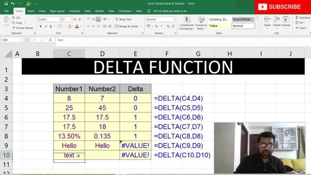 Delta Function In Excel смотреть онлайн