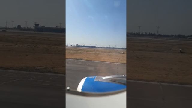 Взлёт из Ташкента HY 103 TAS - RIX. Airbus A320 Neo. Uzbekistan Airways.