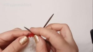 НОВОГОДНИЕ тапочки следочки с Елочкой. НЕРЕАЛЬНО удобная модель 2 спицами без шва.