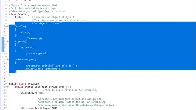 generics class in java with example using eclipse 2018-09 смотреть онлайн