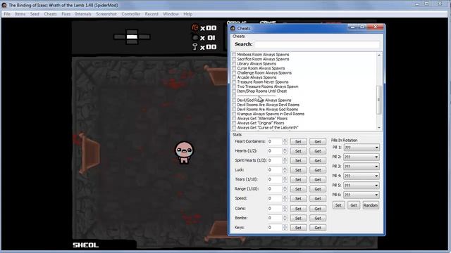 The Binding of Isaac: Wrath of the Lamb SpiderMod usage tutorial смотреть онлайн