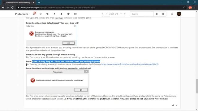 PLUTONIUM ERROR CLICKING PLAY BUTTON BUT NOTHING HAPPENS/BO2 ERROR / MINDOFG4VY смотреть онлайн