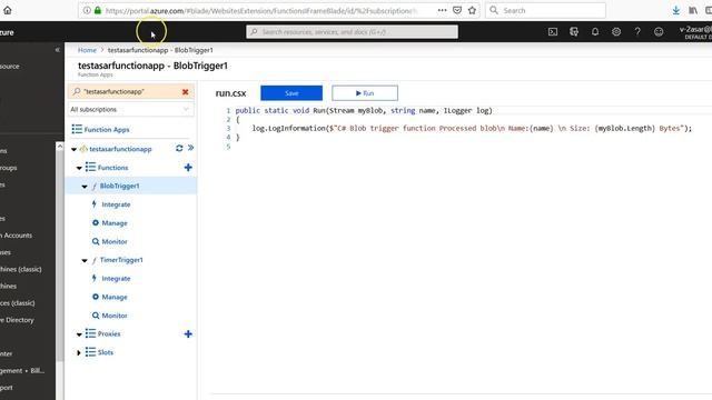 Execute an Azure function when a blob is created смотреть онлайн