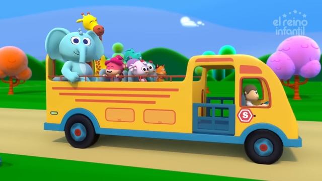 Las Ruedas del Autobús - Las Canciones del Zoo 3 | El Reino Infantil смотреть онлайн