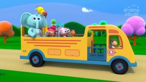 Las Ruedas del Autobús - Las Canciones del Zoo 3 | El Reino Infantil
