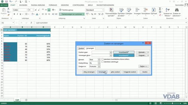 Excel 2013-9.8-Zoeken en vervangen смотреть онлайн