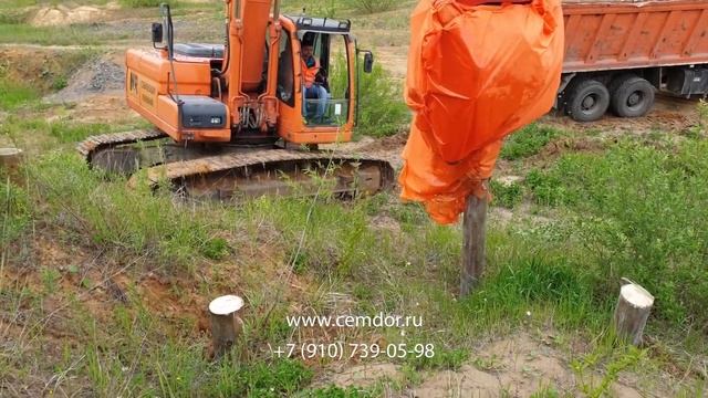 Укрепление откосов и склонов деревянными сваями смотреть онлайн