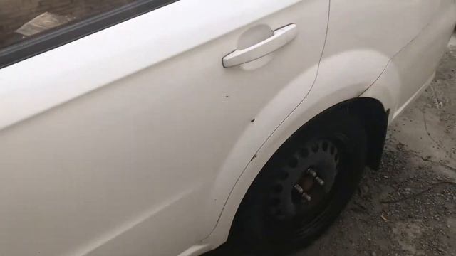 Белоснежная Шевроле Авео T250