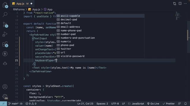 React Native Tutorial - 59 - TextInput Props смотреть онлайн