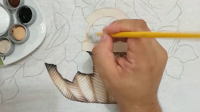 Cesta com Rosas Pintura em Tecido - Aula 307 - Bruno Silva - Parte 1 смотреть онлайн