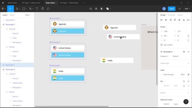 Figma Select Menu Animation | Drop-down menu смотреть онлайн