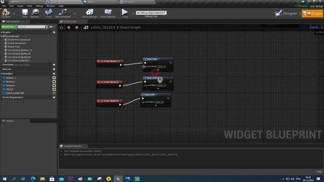 UE4 выбор уровня / переключение между уровнями Ue4 / блокировка и сохранение уровней Ue4