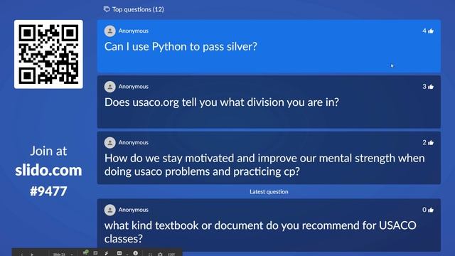 Introduction to USACO: How to Get Started, from Former Finalists! смотреть онлайн