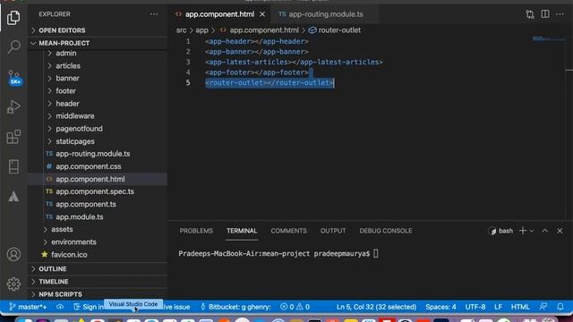 MEAN Stack Mini Project | Routing Configuration | Routing in angular | Angular mini project | Part- смотреть онлайн