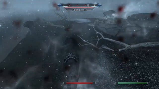 Death Hound attack near Winterhold (Skyrim Random Encounter) смотреть онлайн
