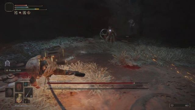 Elden Ring - Cleanrot Knight (Spear + Sickle) - Abandoned Cave смотреть онлайн