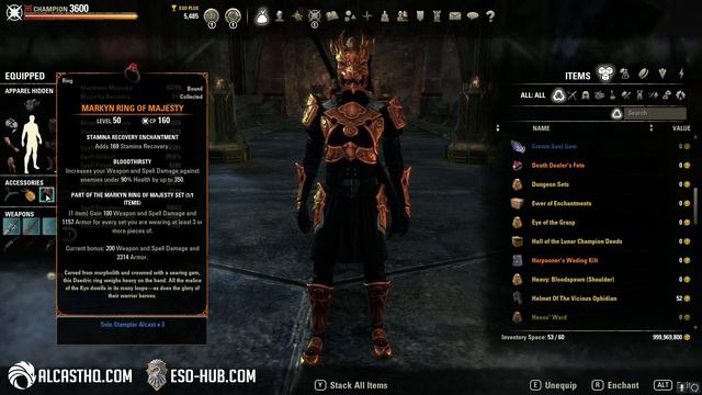 Markyn Ring of Majesty Mythic Item, how good is it? Deadlands DLC ESO (Elder Scrolls Online) смотреть онлайн