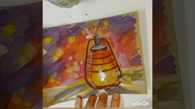 Как рисовать акварелью? Акварель на крафт бумаге ✨ смотреть онлайн