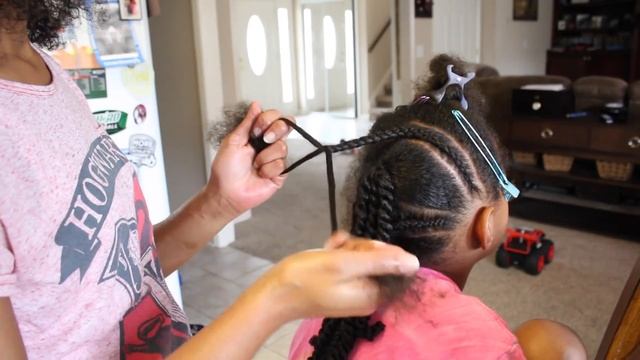 Pinterest Inspired Hairstyle | Braids & Ponytails ▸ Natural Hair смотреть онлайн