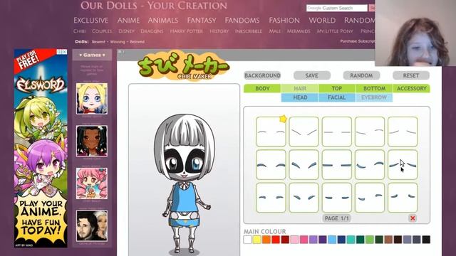 Chibi Maker ~ anime manga dress up game смотреть онлайн