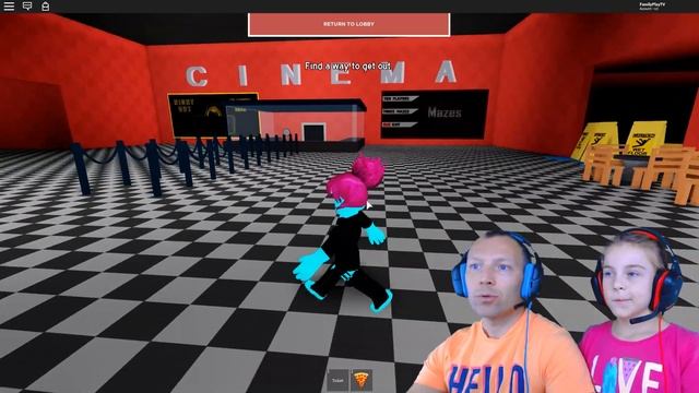 ПОБЕГ ОТ МОНСТРА В КИНОТЕАТРЕ в Roblox смотреть онлайн
