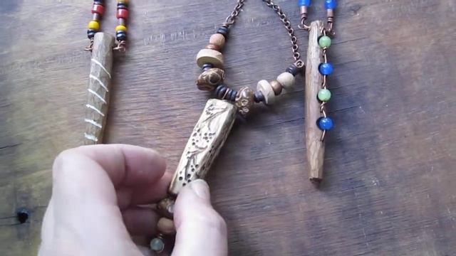 Этнические украшения из дерева, кулоны ручной работы,подарок на деревянную свадьбу смотреть онлайн