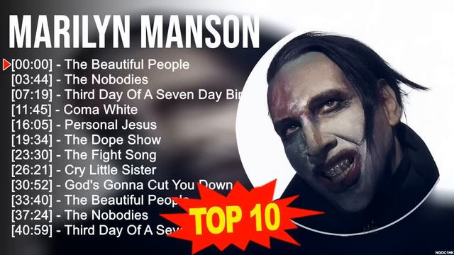M.a.r.i.l.y.n M.a.n.s.o.n Greatest Hits ~ Top 100 Artists To Listen in 2023 смотреть онлайн