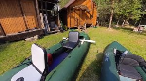 Фишкаяк Evo-2 vs Ермак + боковой транец  + электромотор | Надувные байдарки | май 2023