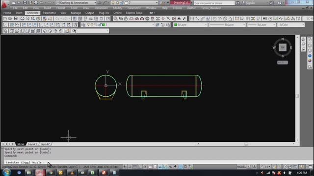 Making Pressure Vessel Drawing just 3 minutes use AutoLisp Program|2020 смотреть онлайн