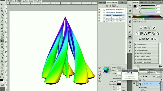 Creating a 3D Maypole in Photoshop CS5 Extended смотреть онлайн