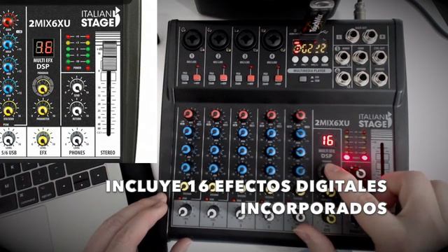 Mezclador de audio estéreo de 6 canales Italian Stage 2MIX6XU смотреть онлайн