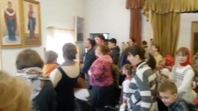 Пасхальный концерт в воскресной школе 19.04.2015 Молитва смотреть онлайн