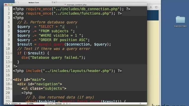 099 Соединение приложения с базой данных (Lynda.com) Изучаем php смотреть онлайн