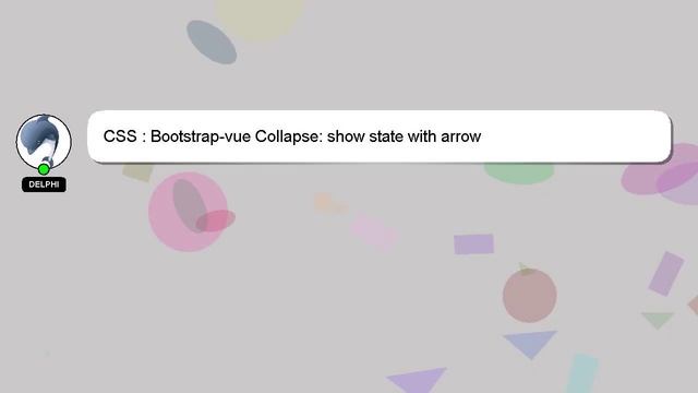 CSS : Bootstrap-vue Collapse: show state with arrow смотреть онлайн