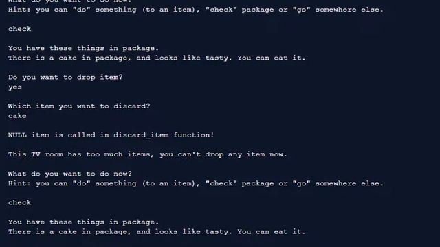 Project 02 -- Text Adventure --Chang Zeng смотреть онлайн