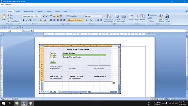 Cara Pindah Excel ke Word смотреть онлайн