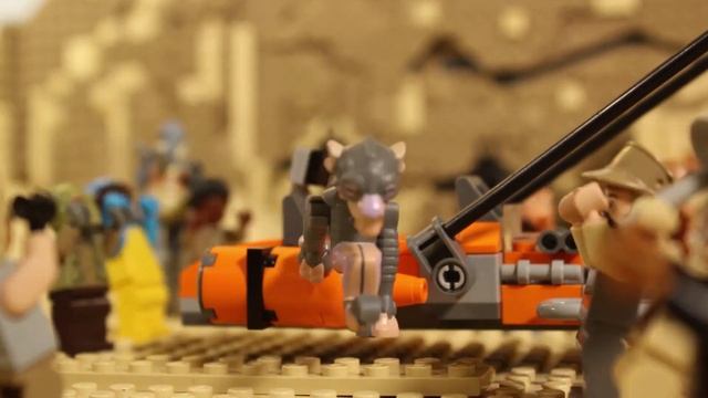 Jabba Jumps Into The Race - LEGO STAR WARS - Stop-Motion Story смотреть онлайн