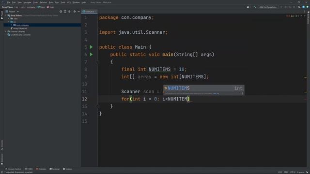 How to INPUT VALUES into an ARRAY using the SCANNER CLASS in Java смотреть онлайн
