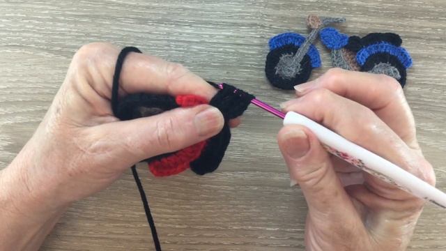 Crochet Motorbike Tutorial - Crochet Applique Tutorial